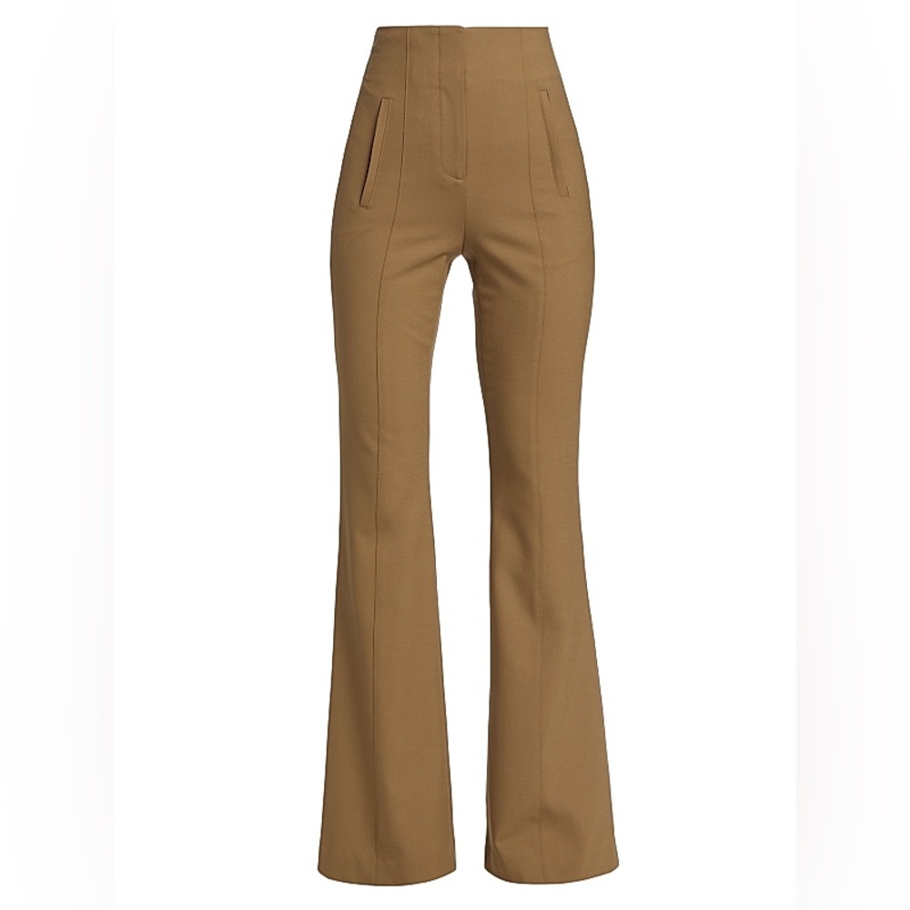 Veronica Beard Tan Flare Pants